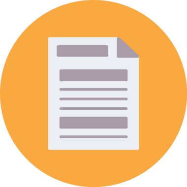 belge dosya simgesi düz biçimli