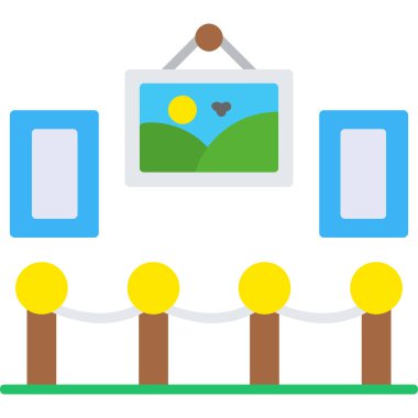 Ülke alan ülke simgesi düz stil