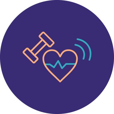 vektör kalp hızı simgesi