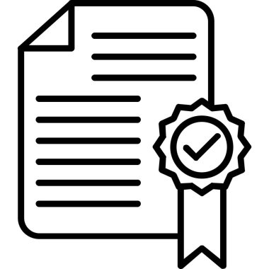 Rozet simgesi, basit vektör tasarımı