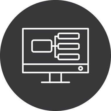 bilgisayar simgesi vektör illüstrasyonu