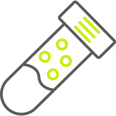 Test tüpü. Web simgesi basit tasarım