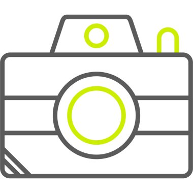 Kamera. Web simgesi basit illüstrasyon