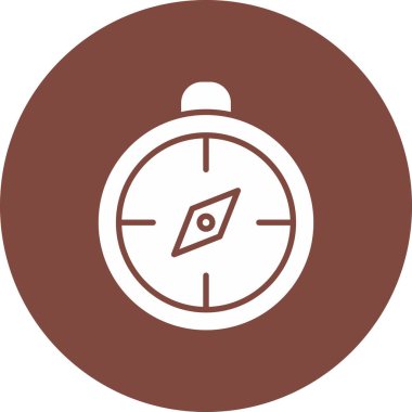 Pusula. Web simgesi basit illüstrasyon