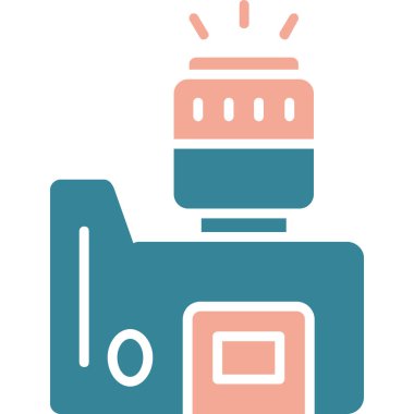 Yazıcı. Web simgesi basit illüstrasyon