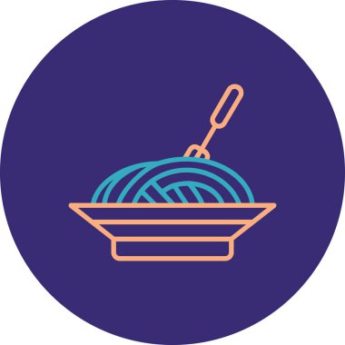 Erişte. Web simgesi basit illüstrasyon