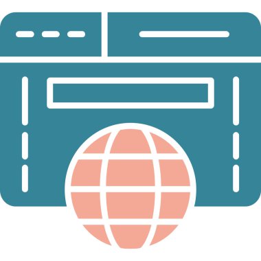 tarayıcı pencere vektör simgesi