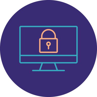 Internet güvenlik vektör simgesi