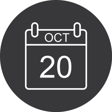 Takvim simgesi tasarımı, vektör illüstrasyonu