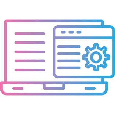 dizüstü bilgisayar simgesi vektör çizimi