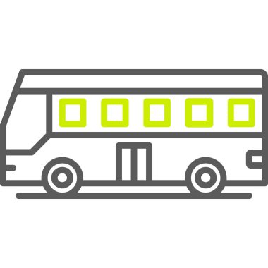 bus simgesi vektör illüstrasyonu