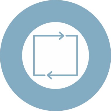 Yön ok simgesi, vektör illüstrasyonu