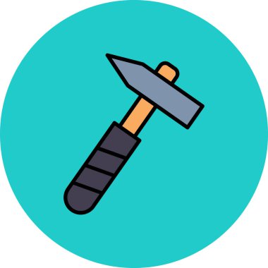 Çekiç ikonu vektör illüstrasyonu