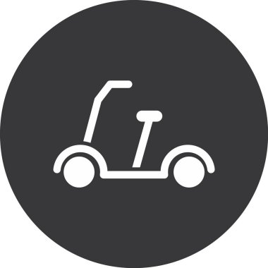scooter simgesi vektör illüstrasyonu