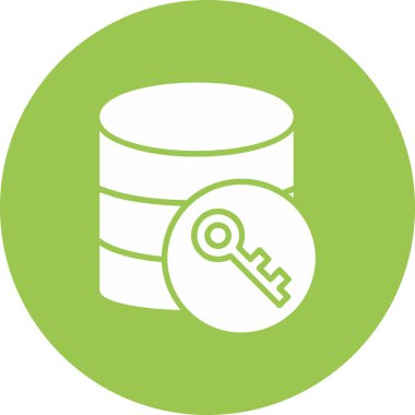 veritabanı. Web simgesi basit illüstrasyon