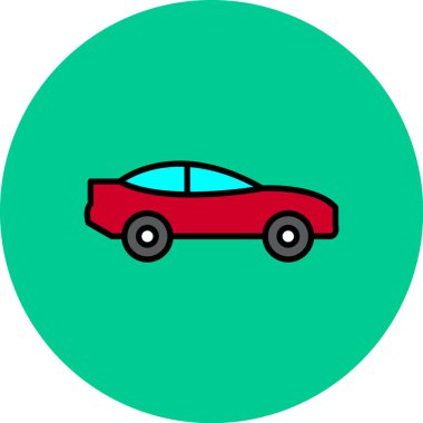 araba simgesi vektör illüstrasyonu