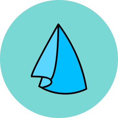 Tekne. Web simgesi basit illüstrasyon