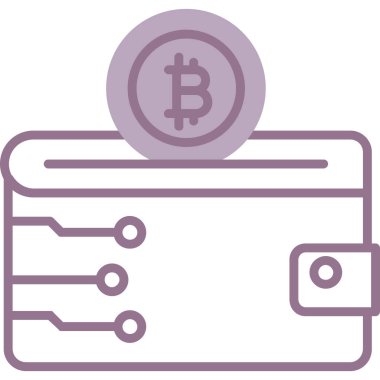 Bitcoin simgesi, modern vektör illüstrasyon tasarımı