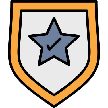 Askeri Yıldız. Basit tasarım.