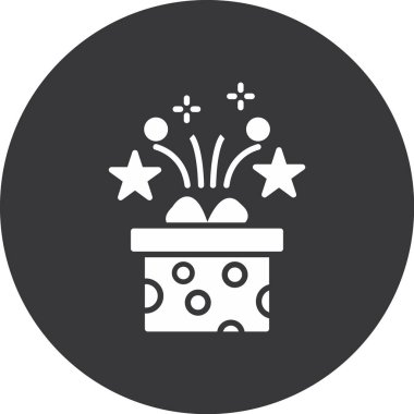 Hediye kutusu ile kurdele simgesi