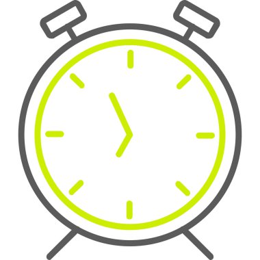 Çalar saat simgesi. Çalar saat vektör simgesi web için basit örnek