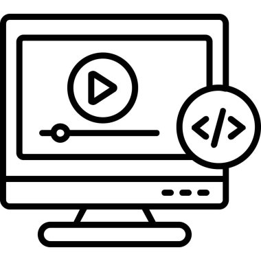 dizüstü bilgisayar web simgesi basit tasarım