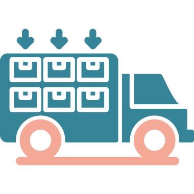 dağıtım servisi simgesi. vektör illüstrasyonu