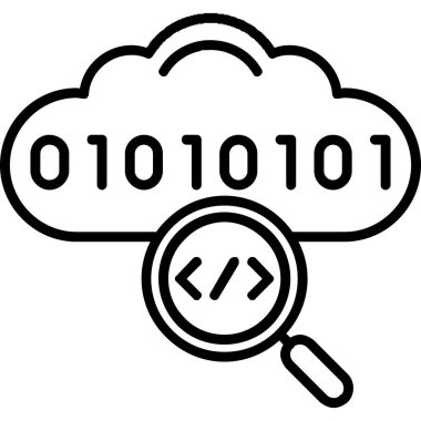 veri kodu vektör simgesi