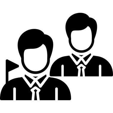 İş adamı simgesi vektör illüstrasyonu