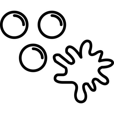 bakteri hastalığı simgesi ana hat biçiminde