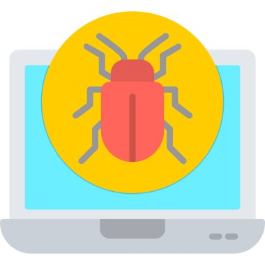 Böcek. Web simgesi basit illüstrasyon