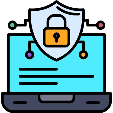 İnternet güvenlik koruma simgesi