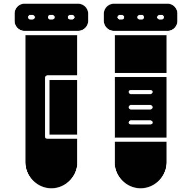 iki gözlük simgesi, basit vektör çizimi