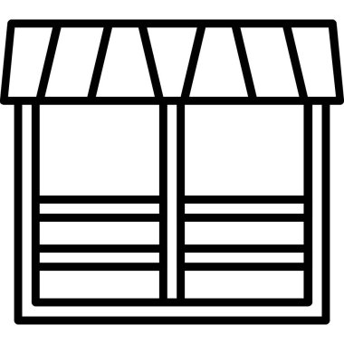 Pencere. Web simgesi basit illüstrasyon