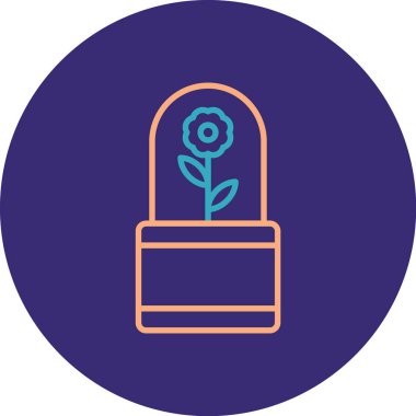 Vektör Çiçeği Simgesi illüstrasyonu