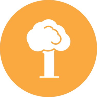 Ağaçlar simgesi, vektör illüstrasyonu