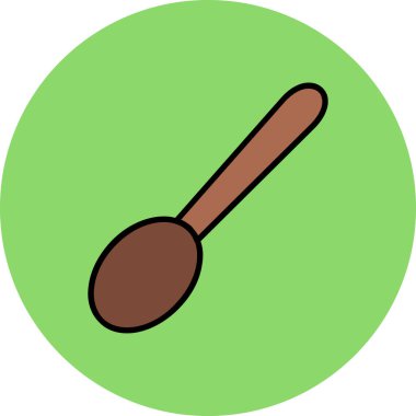 Yeşil ve siyah simgenin vektör illüstrasyonu