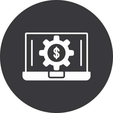 Dolar. Web simgesi basit illüstrasyon