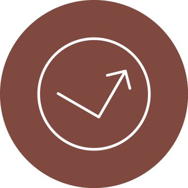 Saat simgesi vektör illüstrasyonu