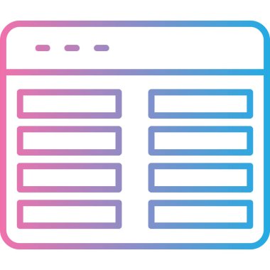 Ağ simgesi. Web tasarımı