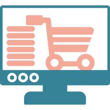 çevrimiçi dükkan vektör illüstrasyonu