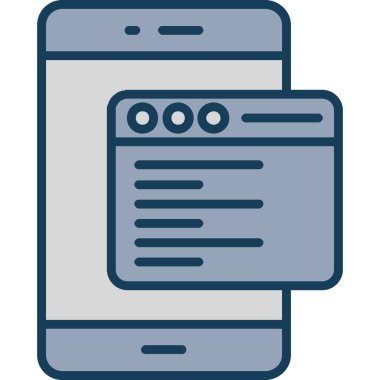 metin simgesi olan akıllı telefon