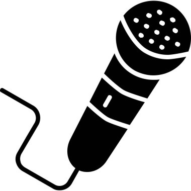 mikrofon vektör sembol tasarımı