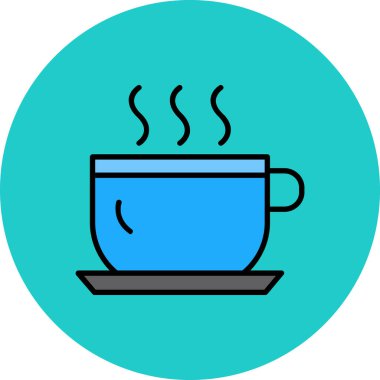 Kahve fincanı. Web simgesi