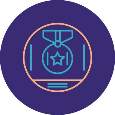 Askeri simgenin vektör illüstrasyonu