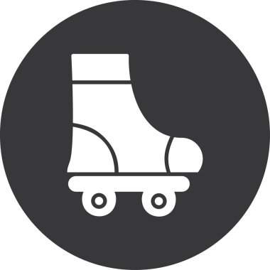 Paten kayın. Web simgesi basit illüstrasyon