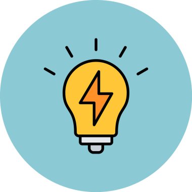 Fikir simgesi vektör illüstrasyonu