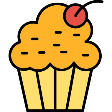 Tatlım. Web simgesi basit illüstrasyon