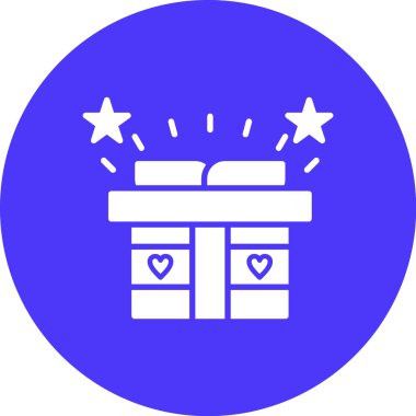 hediye simgesi vektör illüstrasyonu