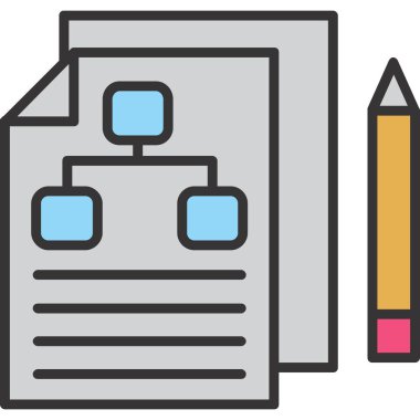 iş belgesi vektör simgesi